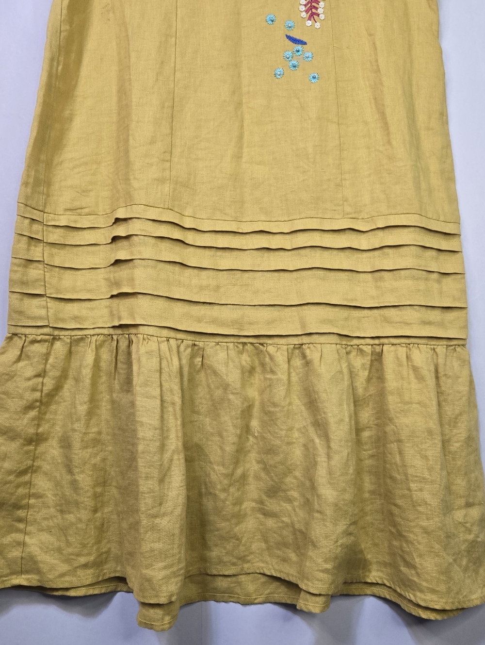 For Cynthia Sz S Sleeveless Dress, Gorgeous Sequined Floral Detail & hem Detail - Picture 5 of 12
